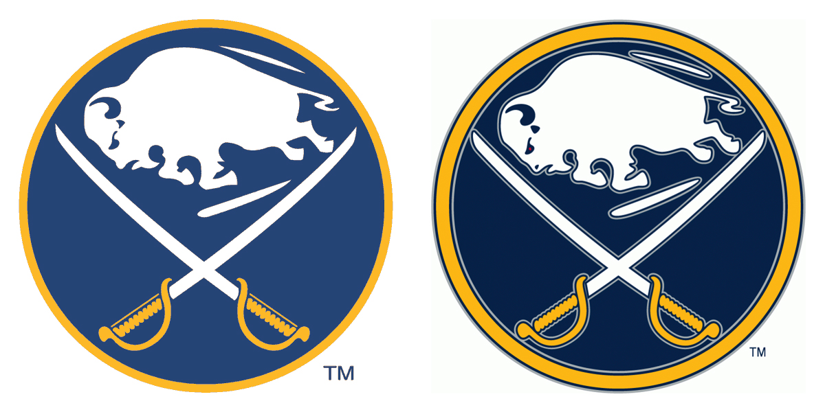 Vintage Hockey - Buffalo Sabres (White Sabres Wordmark) - Buffalo Sabres -  Pin