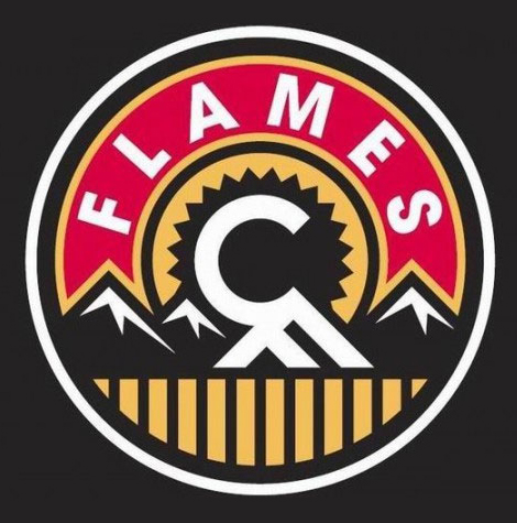 patch on calgary flames jersey