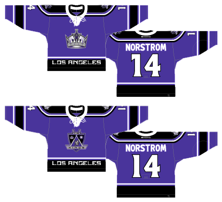 los angeles kings purple jersey
