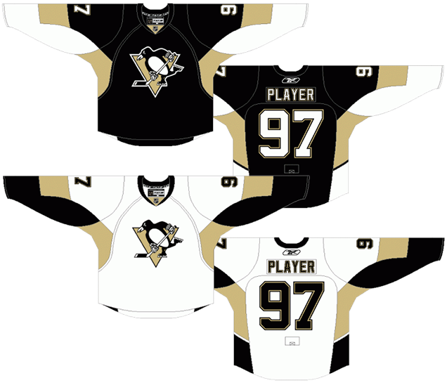 pittsburgh penguins jerseys through the years