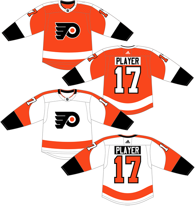 flyers jerseys through the years