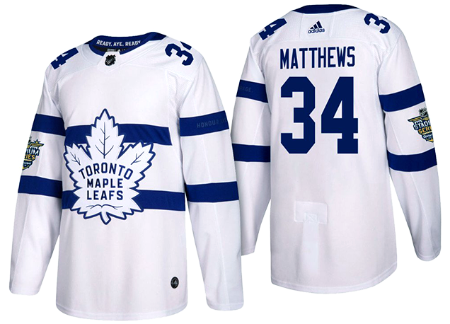 maple leafs white jersey