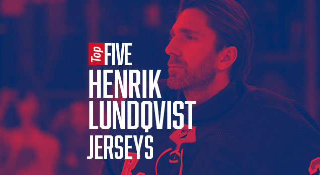 Sweden World Cup of Hockey Henrik Lundqvist Blue Name and Number T