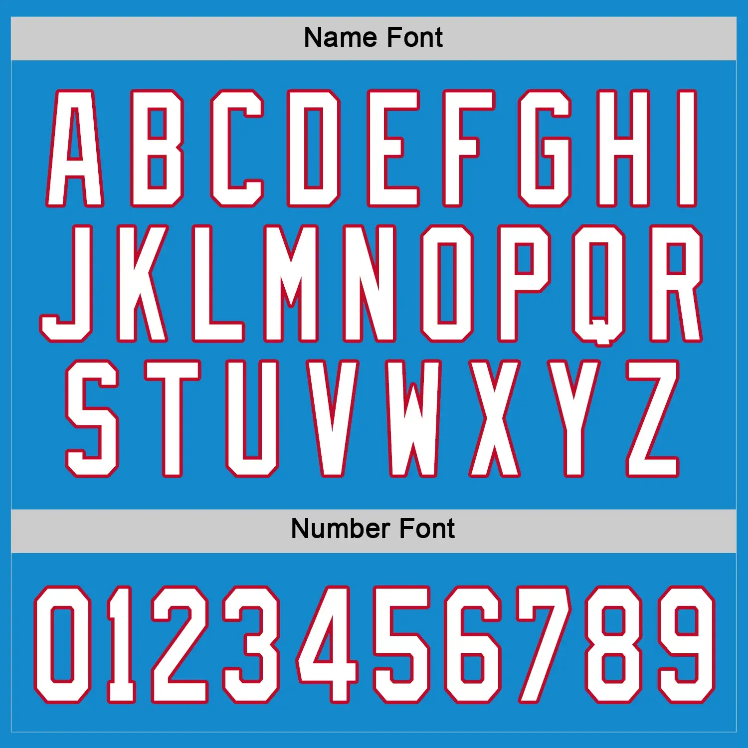 Custom Blue Hockey Jersey with White-Red - Image 2