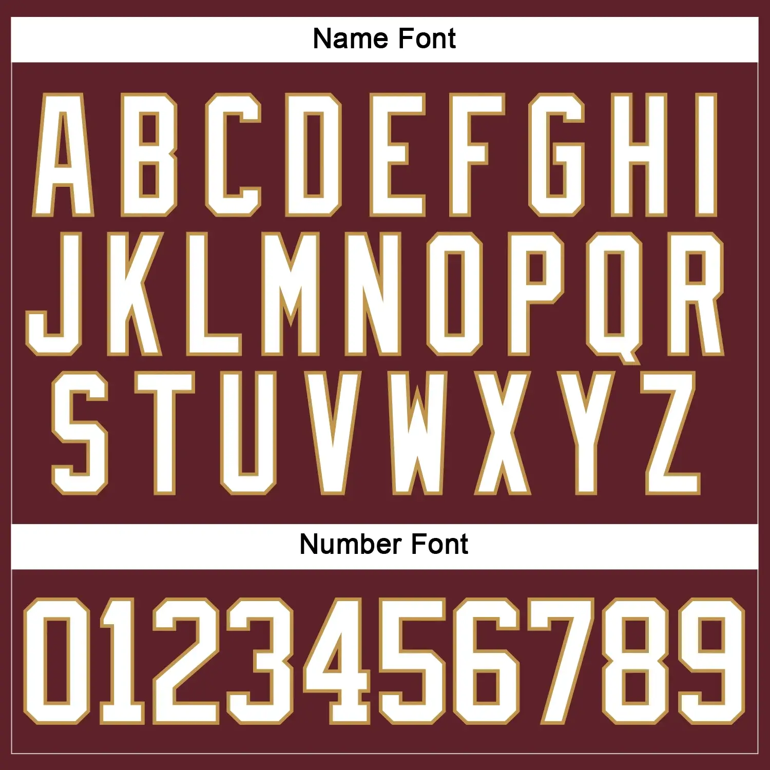 Custom Burgundy Hockey Jersey with White-Old Gold - Image 2