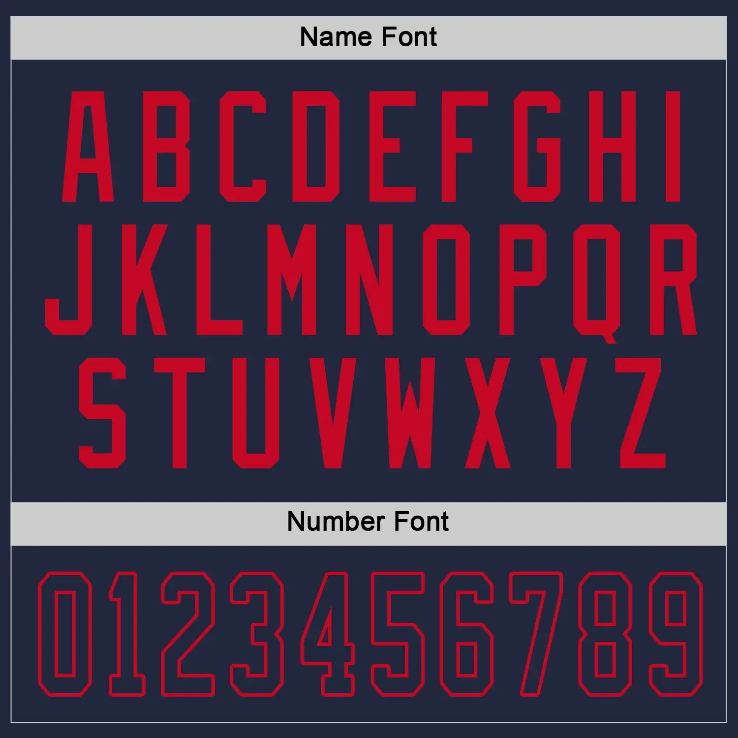 Custom Navy Hockey Jersey with Navy-Red - Image 2