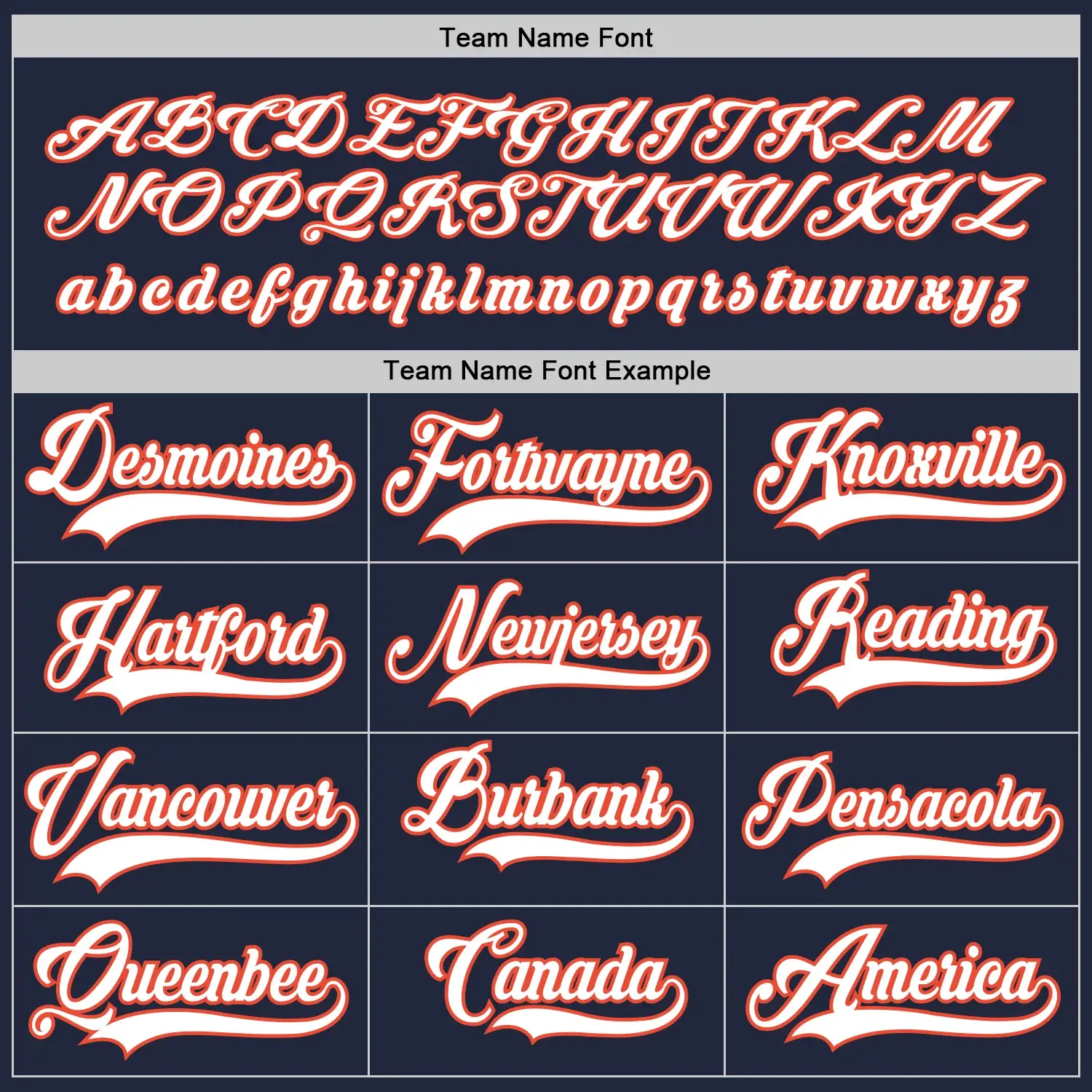 Custom Navy Hockey Jersey with White-Orange - Image 3