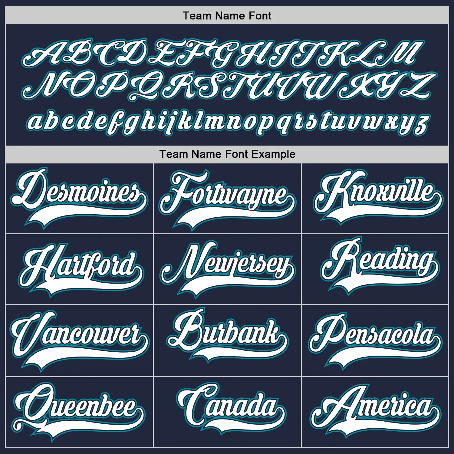 Custom Navy Hockey Jersey with White-Teal - Image 3