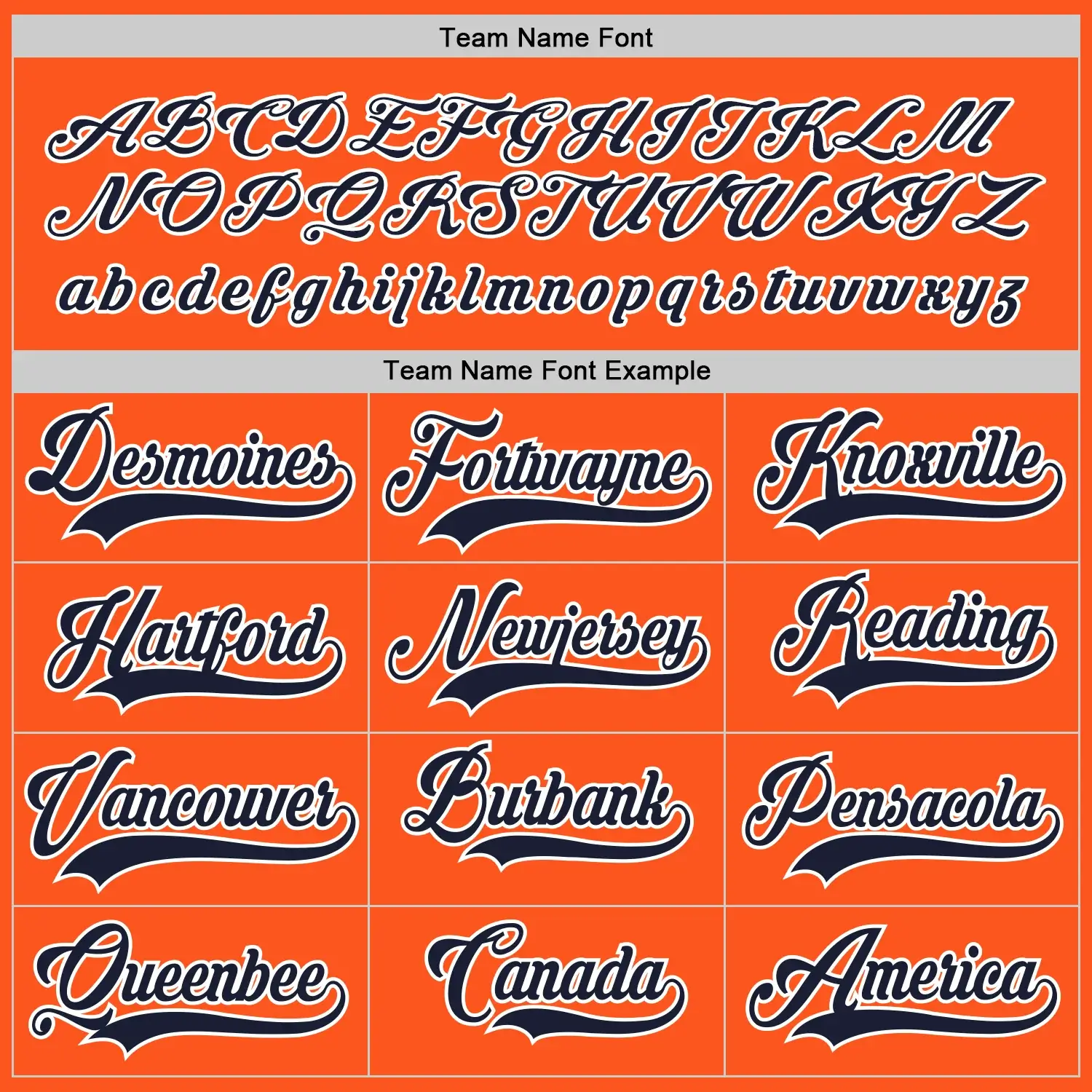 Custom Orange Hockey Jersey with Navy-White - Image 3