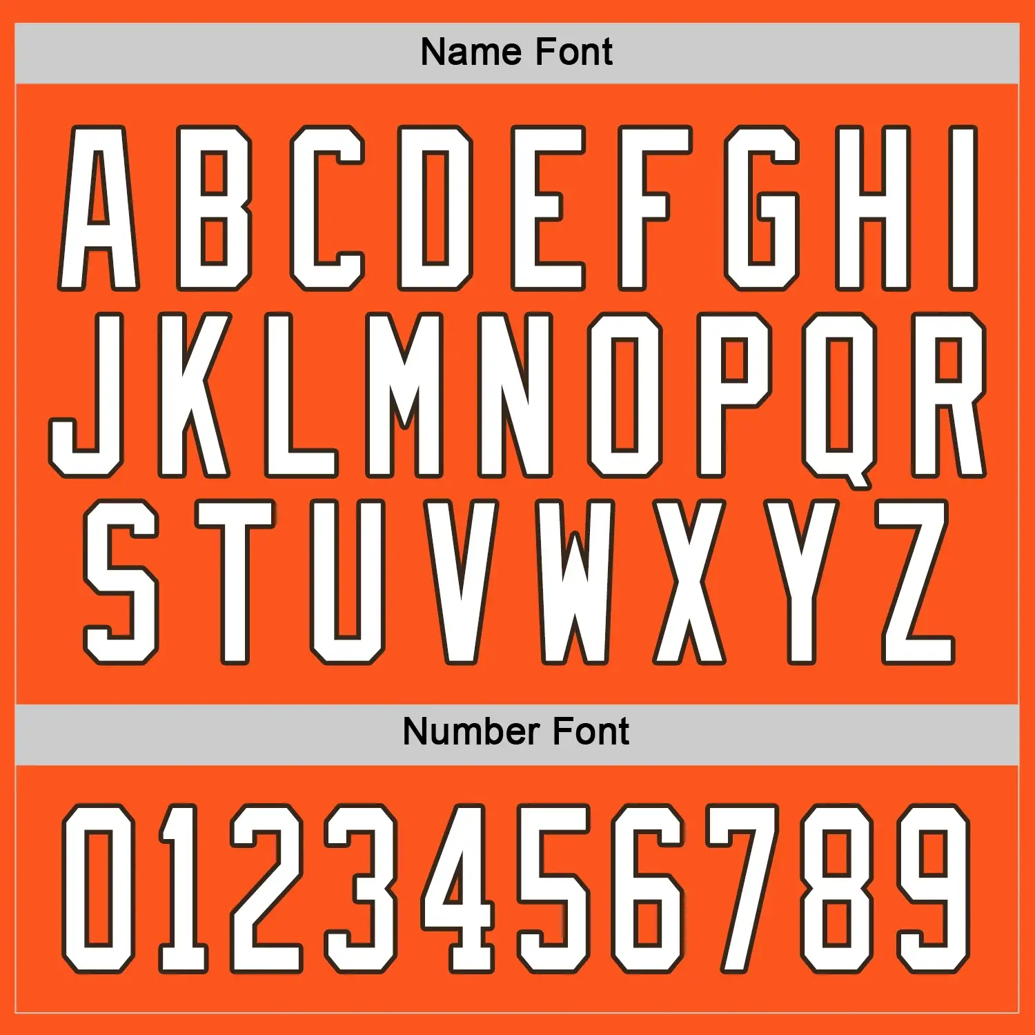 Custom Orange Hockey Jersey with White-Brown - Image 2