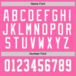 Custom Pink Hockey Jersey with White-Gray - Image 2