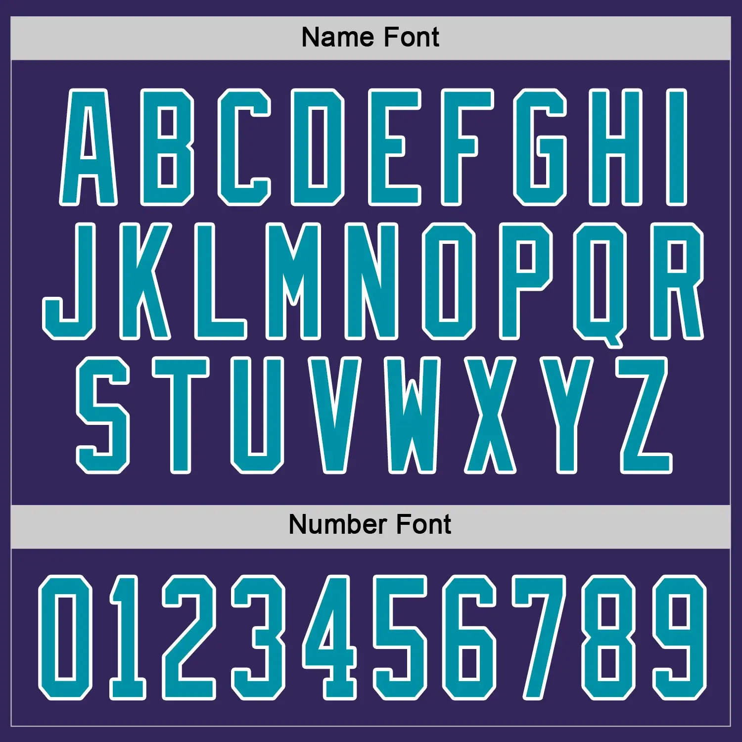 Custom Purple Hockey Jersey with Teal-White - Image 2